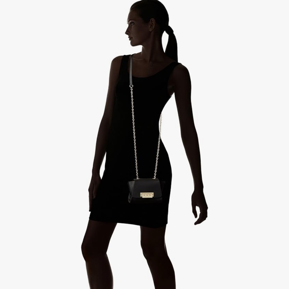 ZAC Zac Posen Eartha Mini Chain Crossbody-Black - Picture 3 of 11